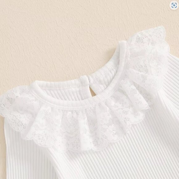 Santa Girls Jumper Overall Dress Christmas Outfit - Picture 2 of 6